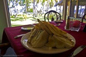 Blue Lagoon Resort Chuuk Micronesia club sandwich