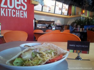 Zoes Kitchen Club Sandwich Pita