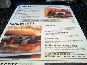 OCharleys menu Nashville Club Sandwih