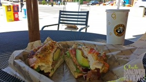 Einstein Bros Bagels Green Chili Club Sandwich